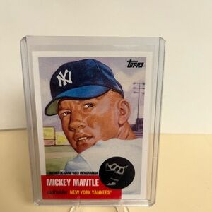 2007 Mickey mantle game used memorabilia. Super rare/cool baseball card.